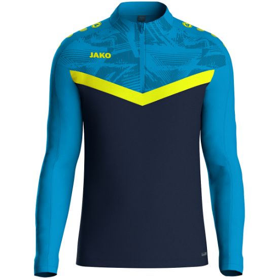 Afbeeldingen van Ziptop Iconic marine JAKO-blauw/fluogeel